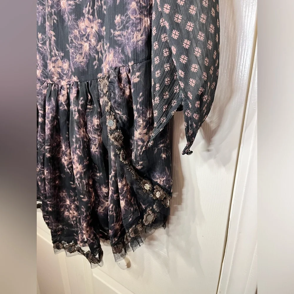 Free People Elsie‎ Midnight Garden Floral Dress